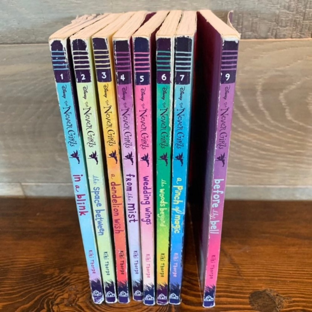 Lot of 8 THE NEVER GIRLS by Kiki Thorpe Books 1 2 3 4 5 6 7 9 / Class Library